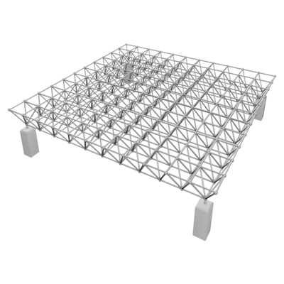 Cuadro espacial de aluminio unión soldada para construcción de edificios de acero estructura de nodo abrochado GB