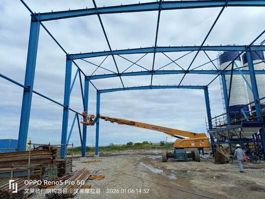 Techo de almacén de acero Q355 para edificios de gran envergadura